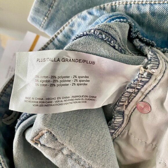 Skinnygirl Mid Rise Skinny Crop Light Wash Jeans Women's Size 16W NEW NWT - Picture 8 of 11